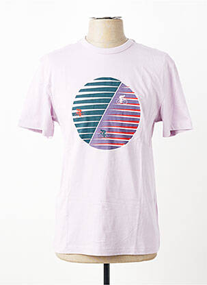 Tricou croială dreaptă mâneci scurte violet WHITE STUFF bărbat
