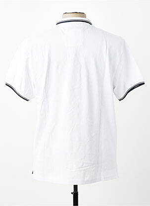 Polo croială dreaptă mâneci scurte alb HARPER&FLINT homme