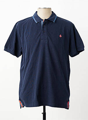Polo croială dreaptă mâneci scurte albastru HARPER&FLINT homme