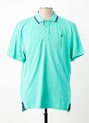 Polo croială dreaptă mâneci scurte verde HARPER&FLINT homme