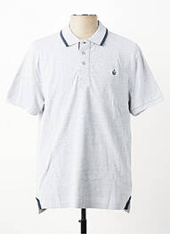 Polo croială dreaptă mâneci scurte gri HARPER&FLINT homme
