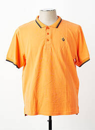 Polo croială dreaptă mâneci scurte portocaliu HARPER&FLINT homme