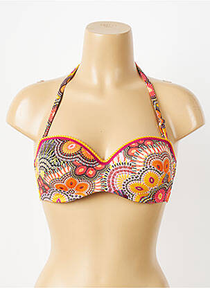 Sutien de costum de baie elasticitate top sutien modelat portocalie ANTIGEL femeie