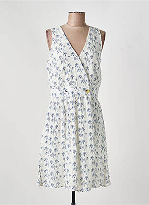 Rochie midi fără mâneci fără mâneci alb C'EST BEAU LA VIE femeie