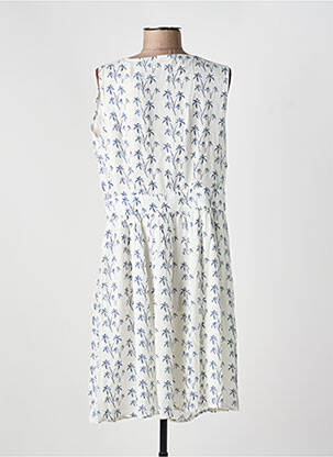 Rochie midi fără mâneci fără mâneci alb C'EST BEAU LA VIE femeie