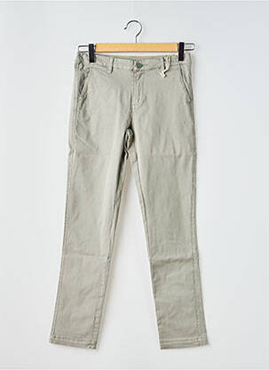 Pantalon chino țesătură poplin mărime normală verde C'EST BEAU LA VIE femme
