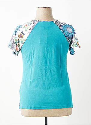 Tricou elasticitate mâneci scurte albastru JEAN DELFIN femeie