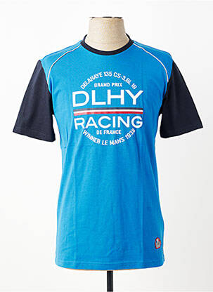 Tricou croială cambrată albastru DELAHAYE bărbat