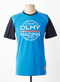 Tricou croială cambrată albastru DELAHAYE homme