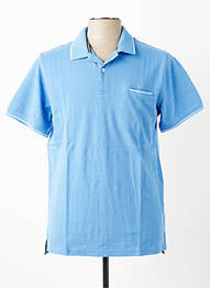 Polo elasticitate mâneci scurte albastru CAMBRIDGE homme