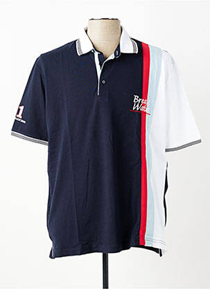 Polo elasticitate mâneci scurte albastru CAP 10 TEN homme