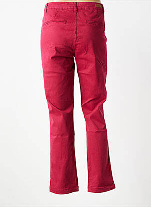 Pantalon chino țesătură poplin mărime normală roșu C'EST BEAU LA VIE femeie