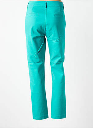 Pantalon chino închidere cu fermoar sub clapetă cu nasturi mărime normală albastru LEMON DRESS femme
