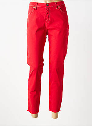Pantalon 7/8 țesătură poplin mărime normală roșu WALTRON femeie