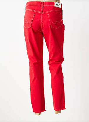 Pantalon 7/8 țesătură poplin mărime normală roșu WALTRON femeie