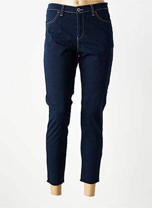Pantalon 7/8 țesătură poplin mărime normală albastru WALTRON femeie