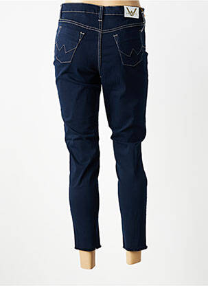 Pantalon 7/8 țesătură poplin mărime normală albastru WALTRON femeie