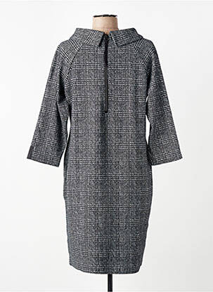 Rochie midi imprimeu fantezie mâneci lungi negru BETTY BARCLAY femeie