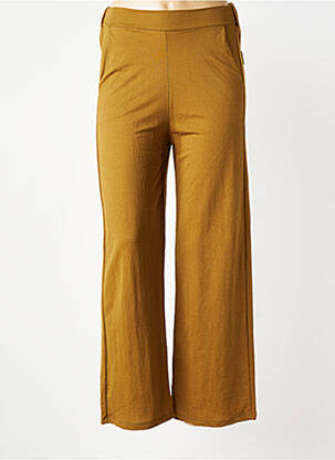 Pantalon drept țesătură poplin mărime normală verde WNT COLLECTION femeie