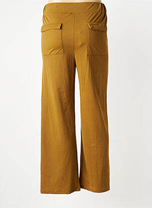 Pantalon drept țesătură poplin mărime normală verde WNT COLLECTION femeie