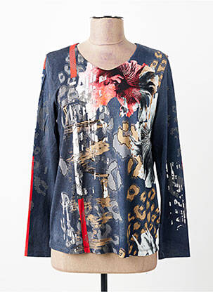 Tricou mâneci lungi mâneci lungi albastru FRANK WALDER femeie