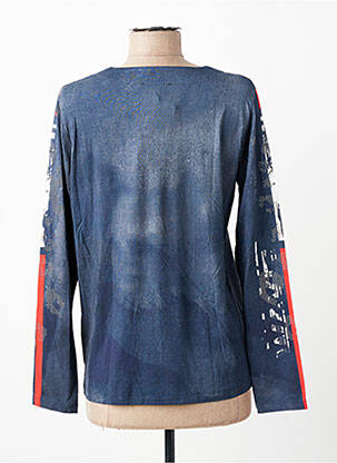 Tricou mâneci lungi mâneci lungi albastru FRANK WALDER femeie