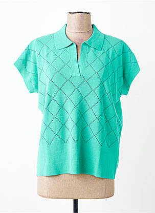 Polo mâneci scurte mâneci scurte verde ESCORPION femme