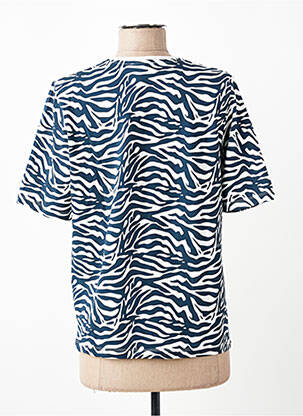 Tricou imprimeu fantezie mâneci scurte alb FRANK WALDER femeie