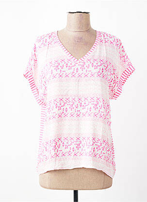 Tricou imprimeu fantezie mâneci scurte roz GERRY WEBER femeie