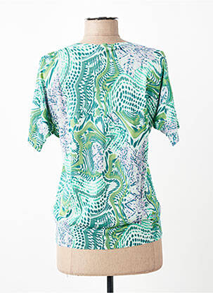 Tricou imprimeu fantezie mâneci scurte verde ESCORPION femeie