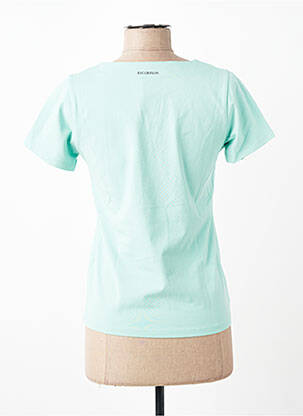 Tricou guler în v mâneci scurte verde ESCORPION femeie