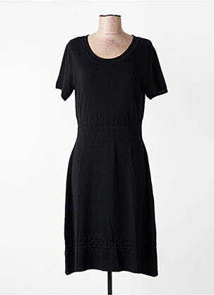 Rochie midi mâneci scurte mâneci scurte negru ESCORPION femeie