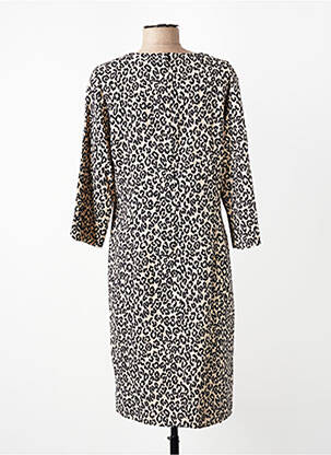 Rochie midi mâneci 3/4 mâneci 3/4 bej FRANK WALDER femeie