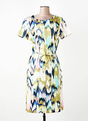 Rochie midi imprimeu fantezie mâneci scurte verde GERRY WEBER femeie