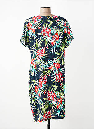 Rochie midi mâneci scurte mâneci scurte albastru BERMUDES femeie