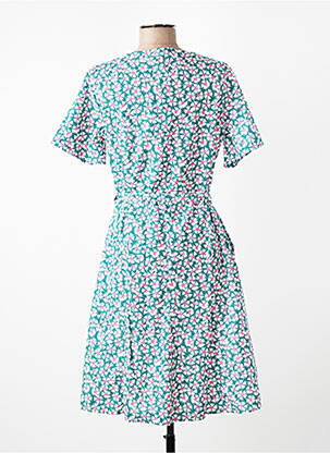 Rochie midi imprimeu floral mâneci scurte verde ARMOR LUX femeie