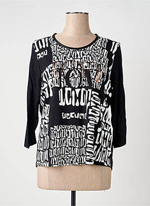 Tricou mâneci 3/4 mâneci 3/4 negru FRANK WALDER femeie