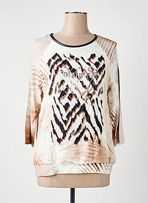 Tricou mâneci 3/4 mâneci 3/4 bej FRANK WALDER femeie