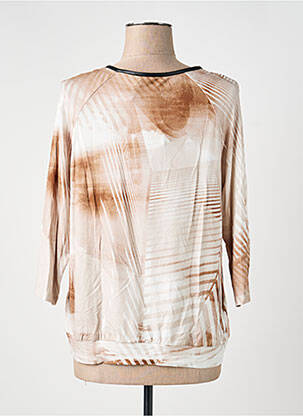 Tricou mâneci 3/4 mâneci 3/4 bej FRANK WALDER femeie