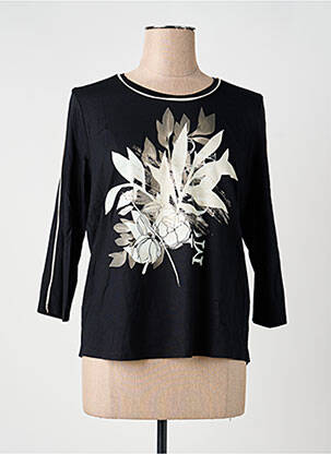 Tricou mâneci 3/4 mâneci 3/4 negru FRANK WALDER femeie