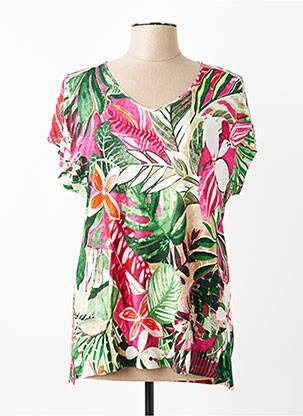 Tricou croială cambrată mâneci scurte verde GERRY WEBER femeie