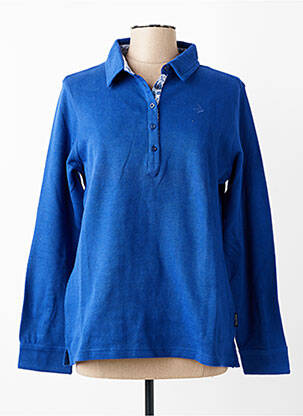Polo mâneci lungi mâneci lungi albastru CAPTAIN CORSAIRE femme