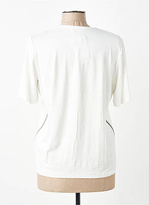 Tricou serigrafie mâneci scurte bej FRANK WALDER femeie