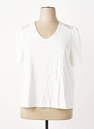Tricou guler în v mâneci scurte bej GERRY WEBER femme