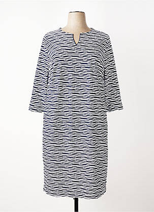Rochie midi mâneci 3/4 mâneci 3/4 albastru FRANK WRIGHT femeie