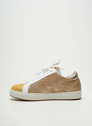 Adidași țesătură satinată toc plat până la 3 cm galben REDSKINS femeie