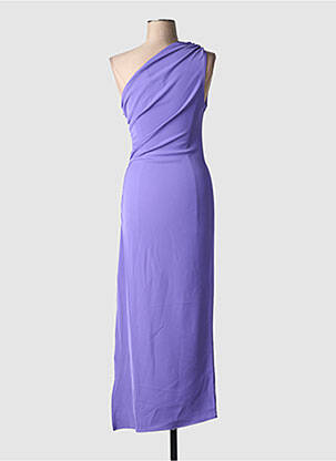 Rochie lungă fără mâneci fără mâneci violet LAUREN VIDAL femeie