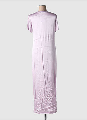 Rochie lungă mâneci scurte mâneci scurte violet LAUREN VIDAL femeie