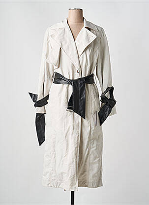 Trench țesătură poplin fără glugă bej URBANCODE femeie