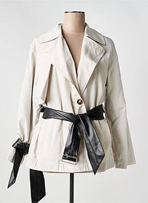 Trench țesătură poplin fără glugă bej URBANCODE femeie